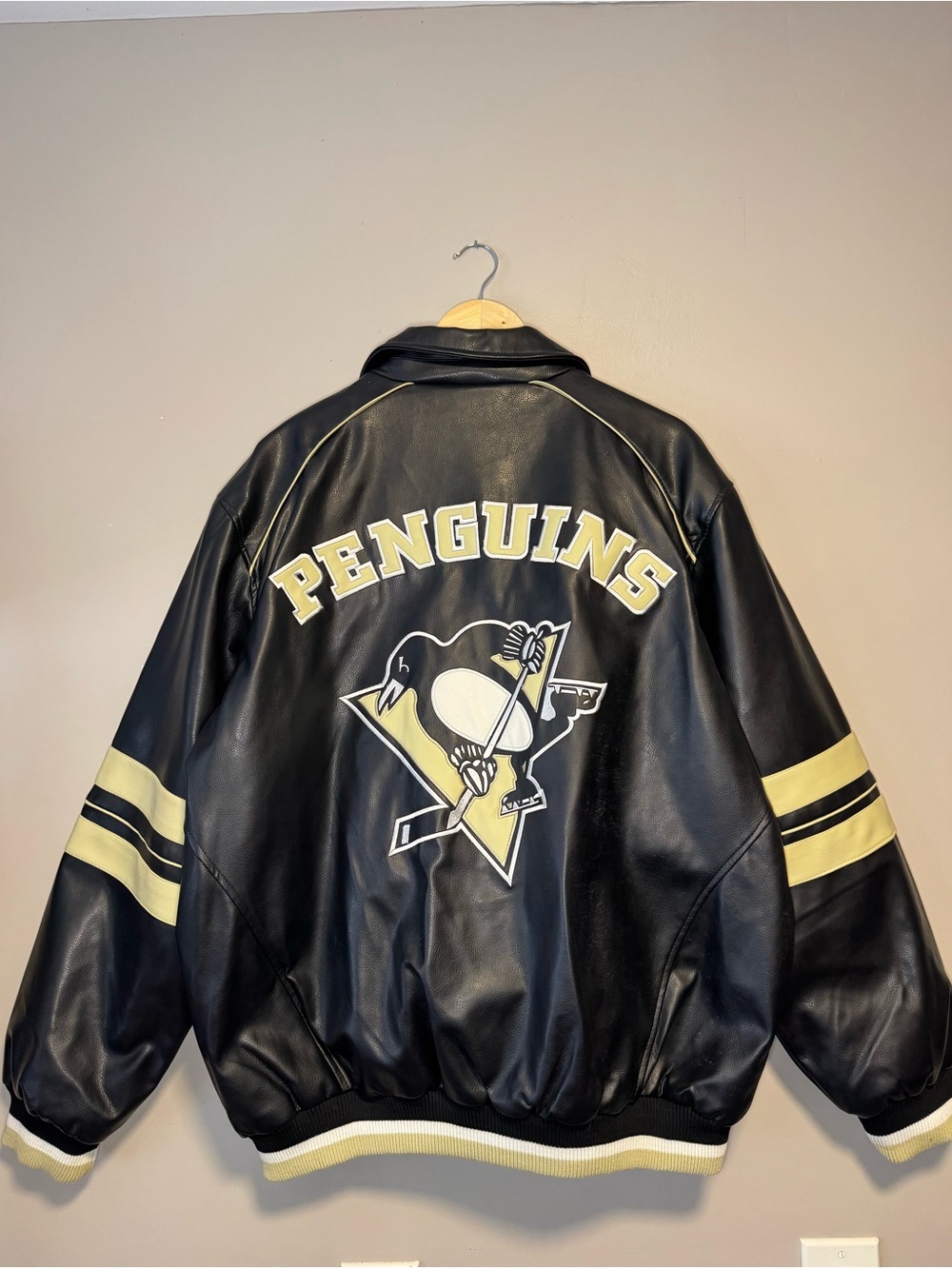 Vintage Y2K Pittsburgh Penguins G-III Varsity Jacket / XL / NHL